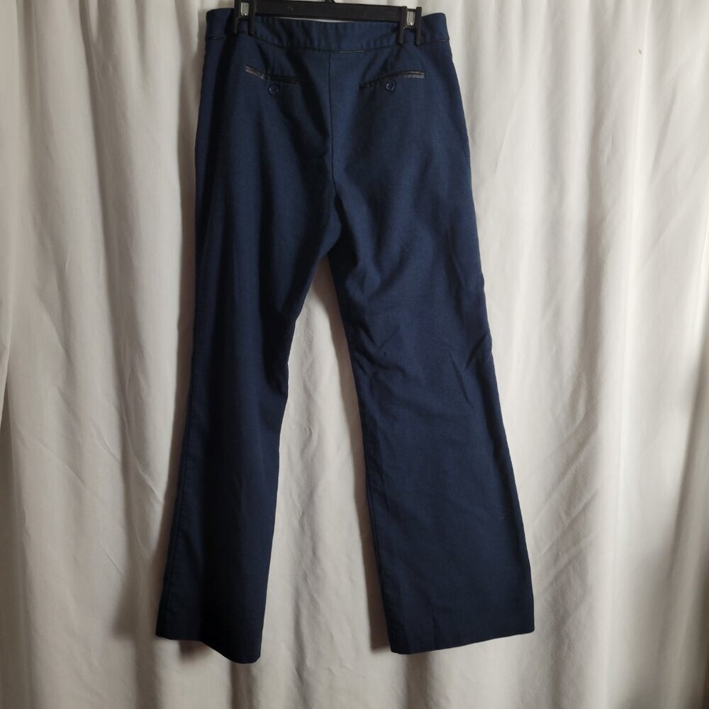 Apt. 9 Modern Fit Pants blue sz 12 stretch Rayon corpcore classic workwear EUC - Picture 2 of 14